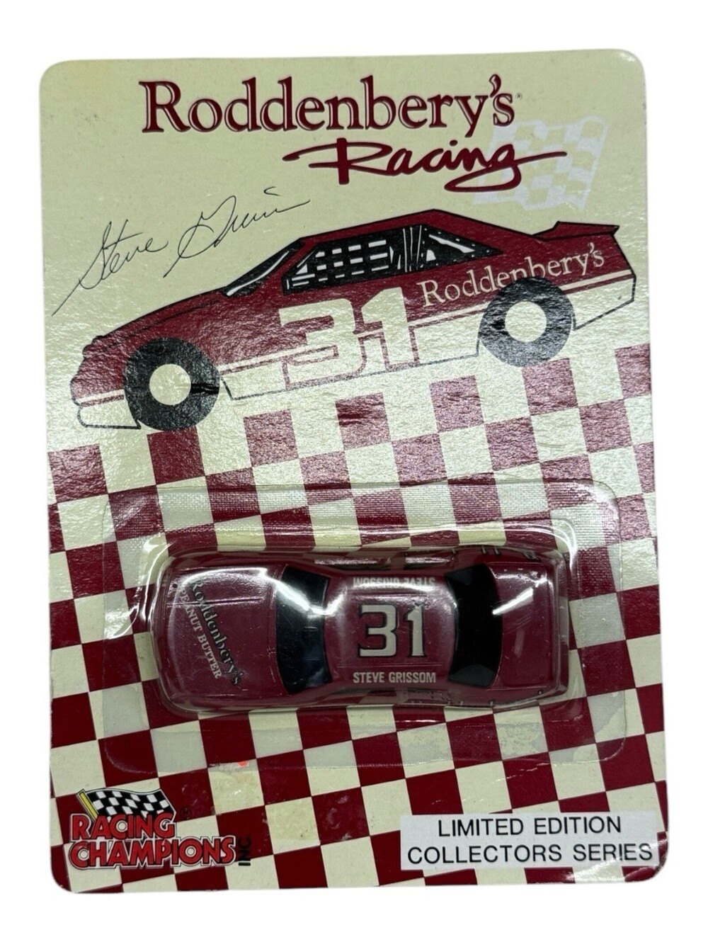 Steve Grissom 1992 Racing Champions #31 Roddenberry's Oldsmobile 1/64 Scale